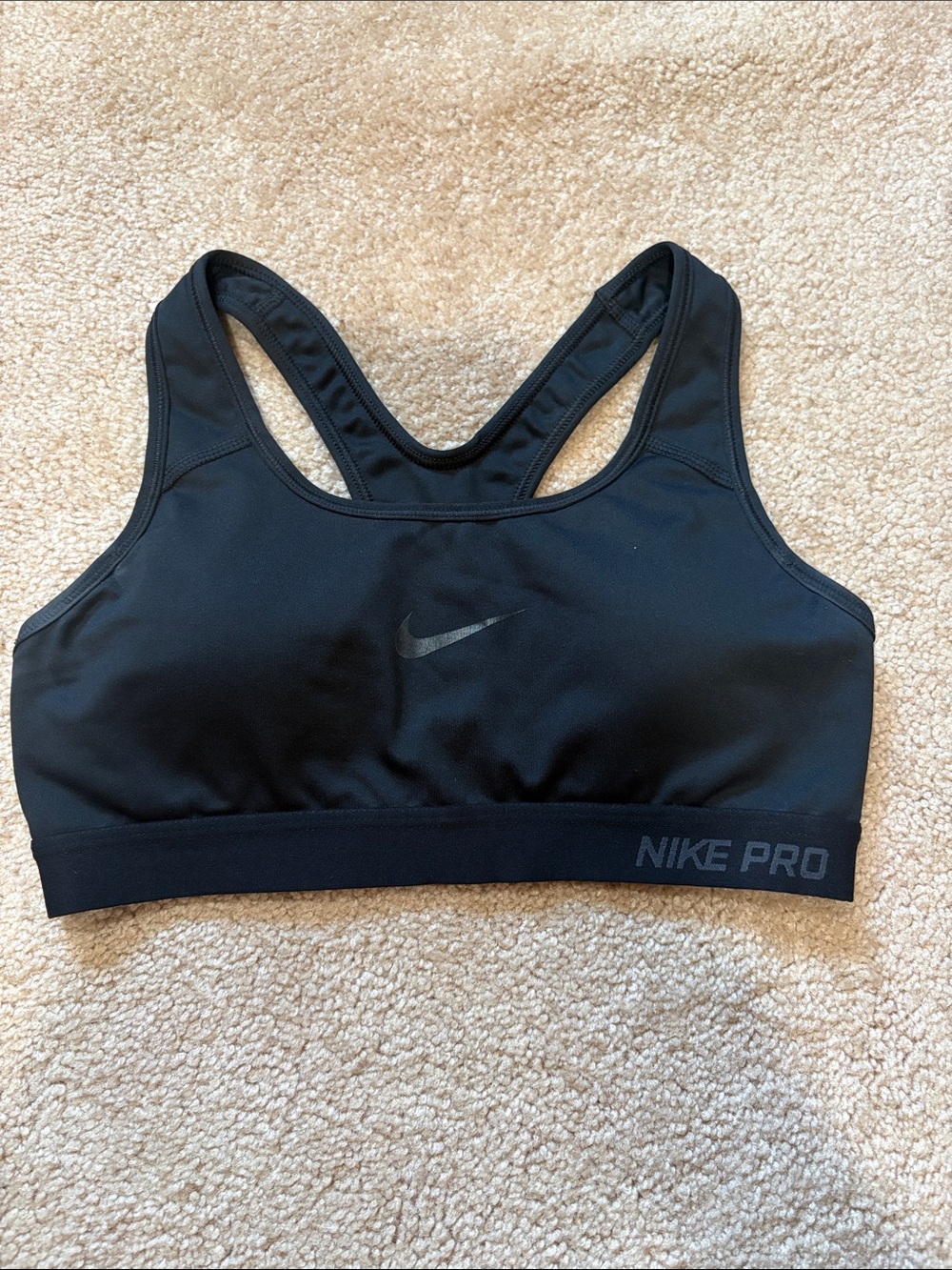 Nike Black Pro Racerback High-Support Sports Bra